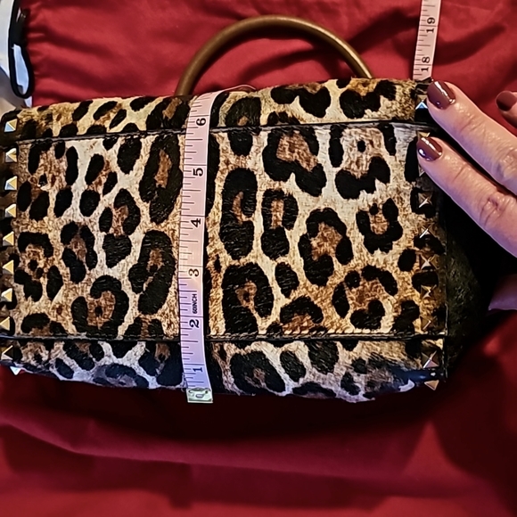 Sale⏰Gorgeous Valentino Rockstud leopard- Rare 3in1 wear - Picture 13 of 16